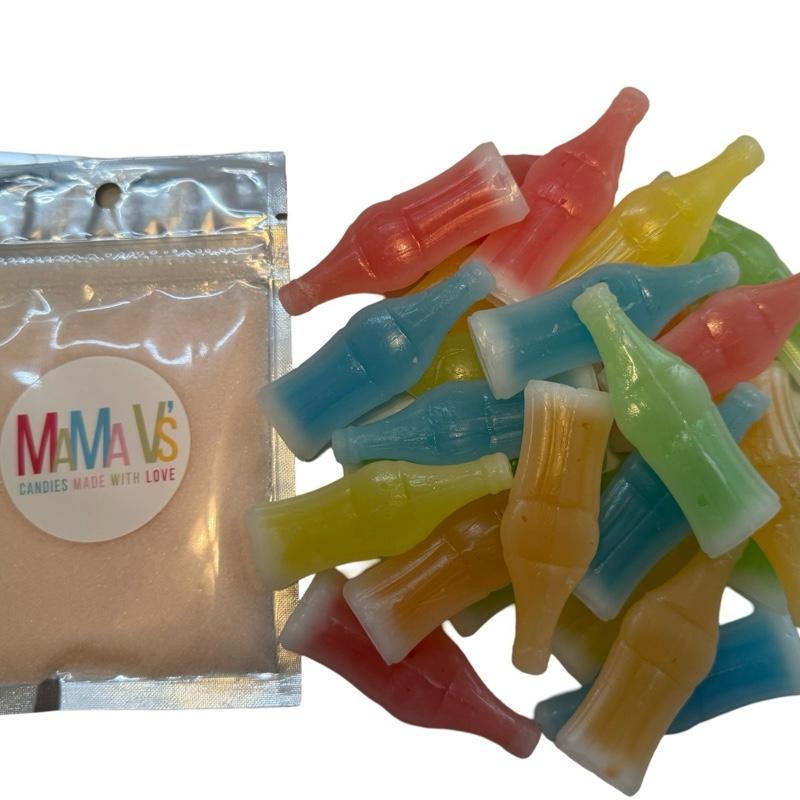 Wax Bottle Candy 1Lb (with a side of Mama V's Flavor Frenzie
