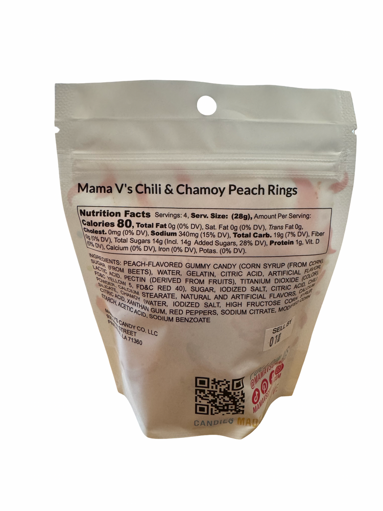 Mama V’s + Cook It Erica Chili & Chamoy Peach Rings