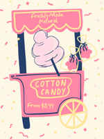 Mama V's Natural Gourmet Cotton Candy - No Artificial Flavors Or Colors